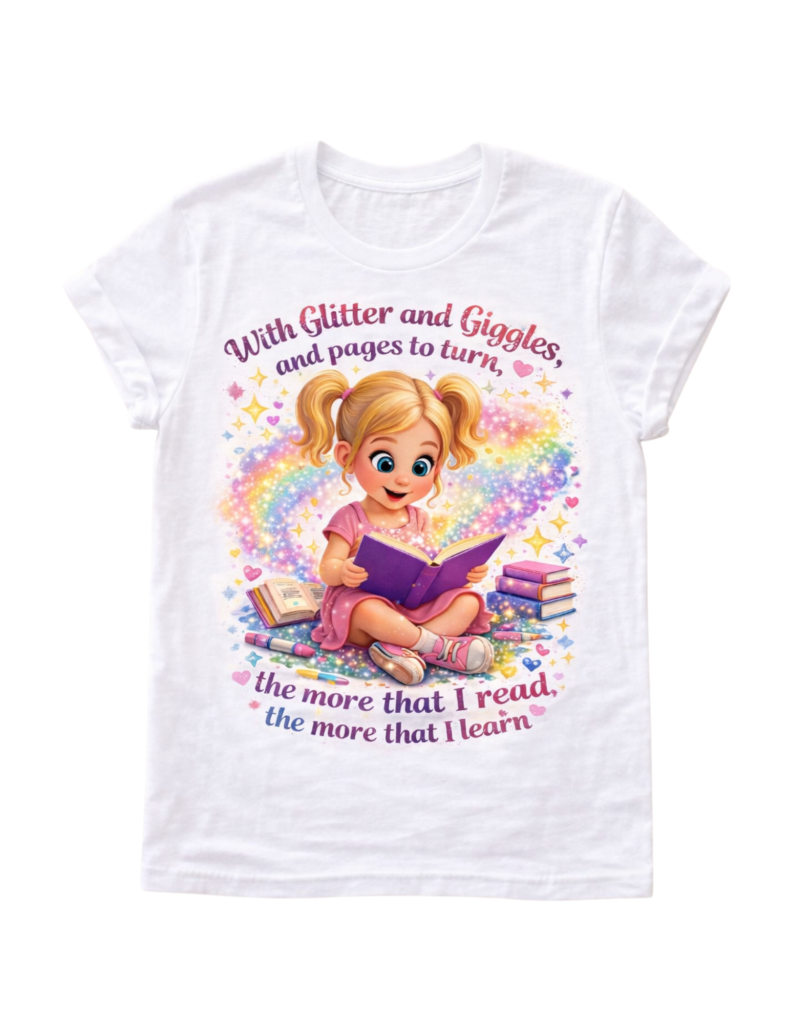 With Glitter and Giggles - Kids T-Shirt