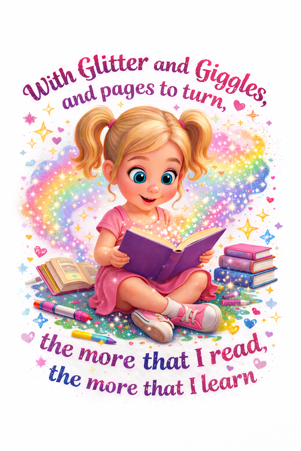 With Glitter and Giggles - Kids T-Shirt - Image 2