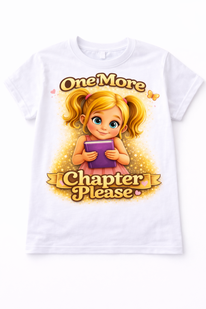 One More Chapter Please Kids T-Shirt