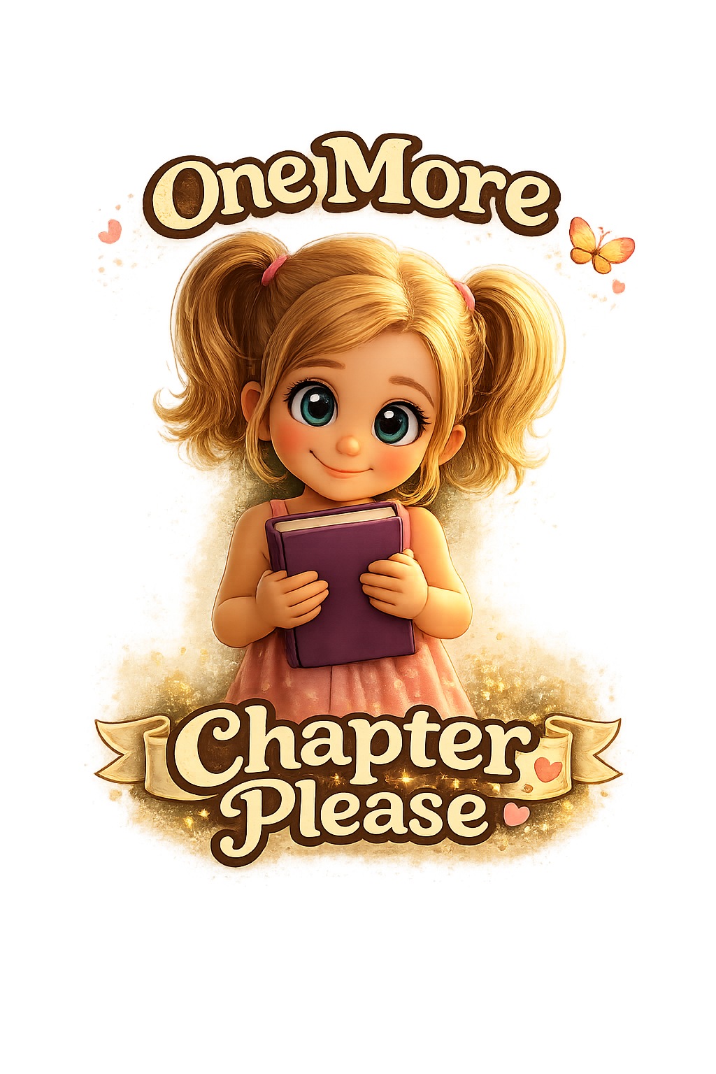 One More Chapter Please Kids T-Shirt - Image 5