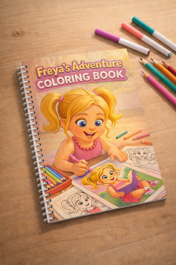 Freya's Adventure Coloring Book